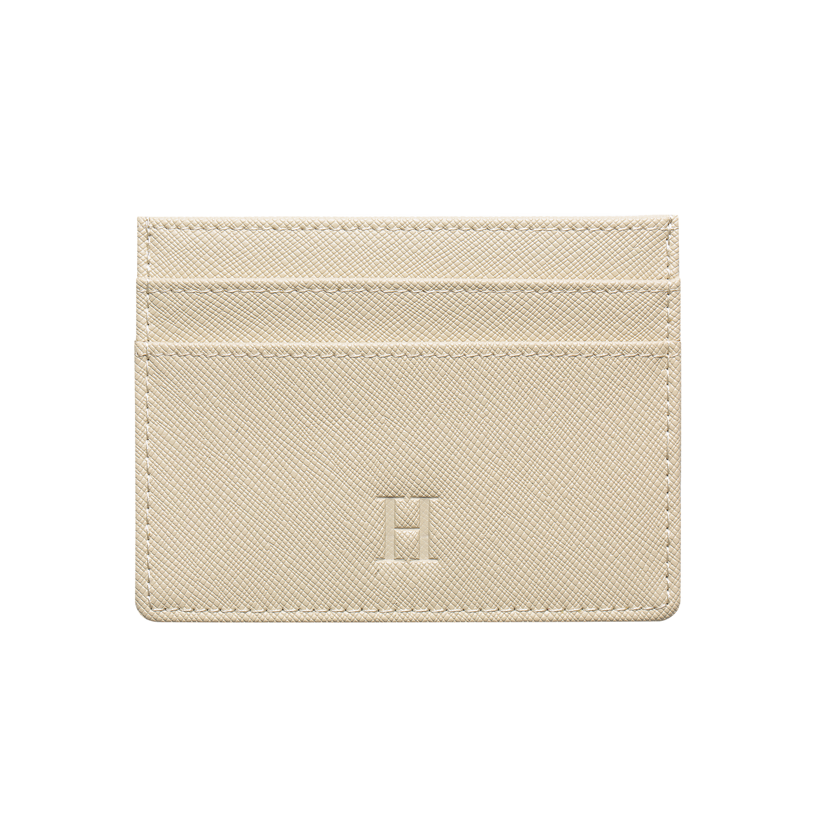 Hartley Beige Saffiano Italian Wallet