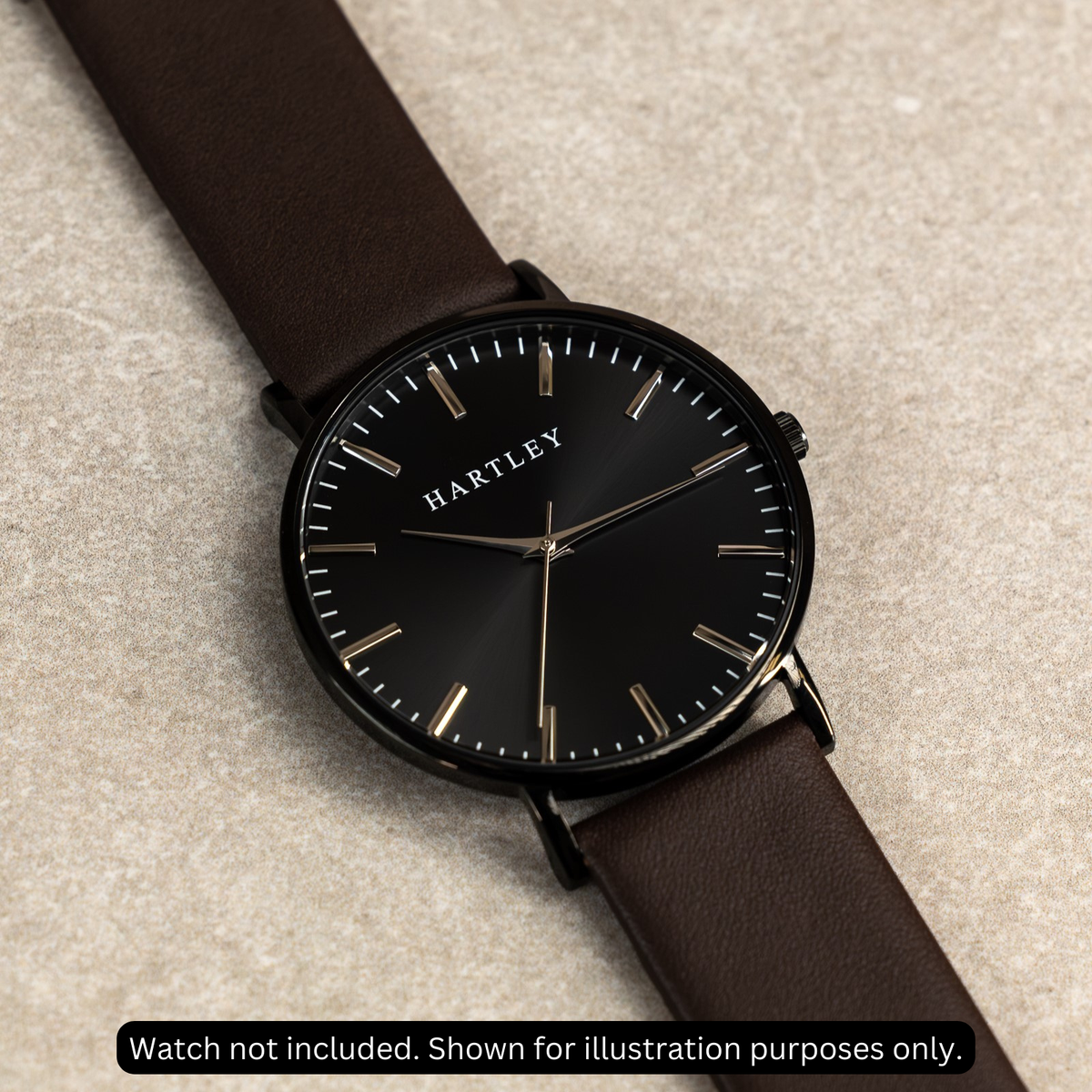 Dark Brown Leather Strap Example Image 2