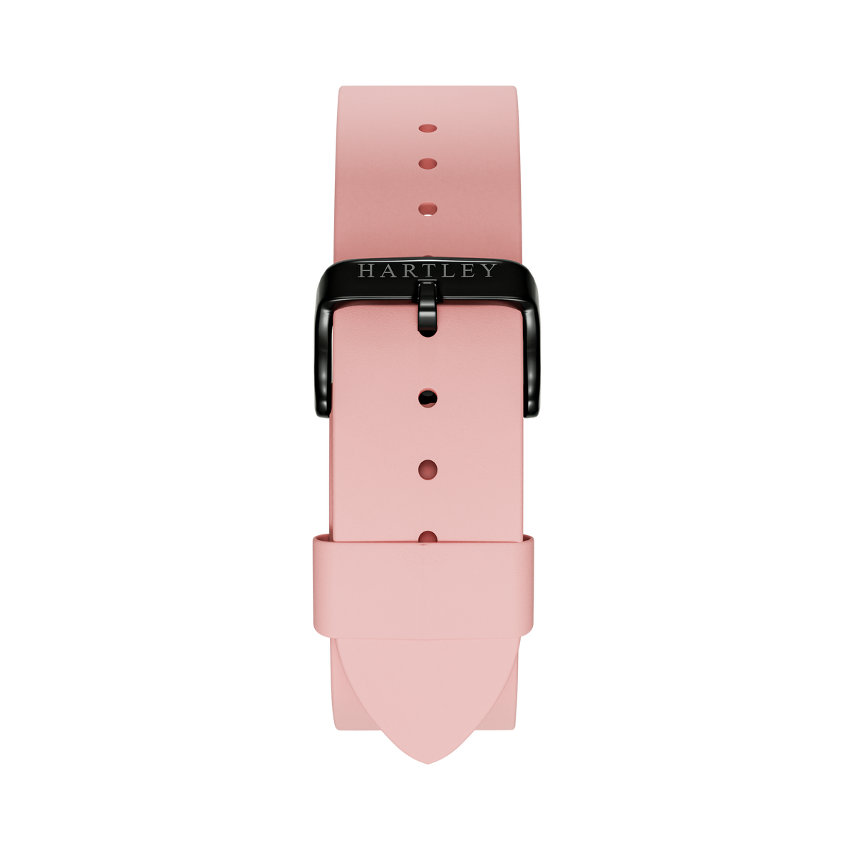 PINK LEATHER STRAP WITH BLACK BUCKLE